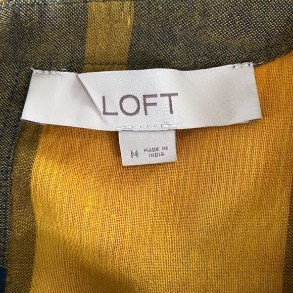 Loft Short Sleeve Blouse Top Shirt Sz Medium - Picture 7 of 9